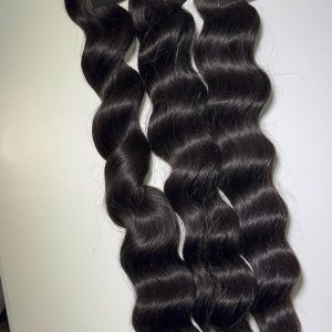 Loose wave 55cm echte Haarextension#1b genaue Swift   50cm ab