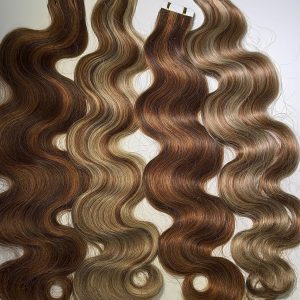 Touch bei Monique echte Haare Extension 50 cm #4DeepWave  tape. 